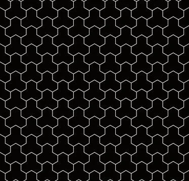 The geometric seamless pattern with lines. Stock Illustration