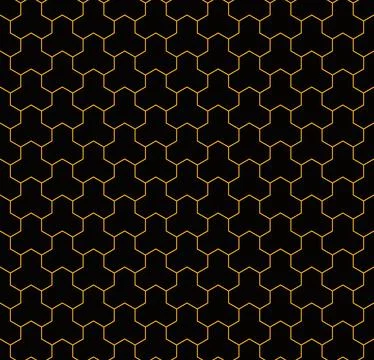 The geometric seamless pattern with lines. Stock Illustration