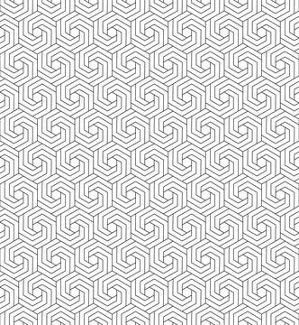 The geometric seamless pattern with lines. Stock Illustration