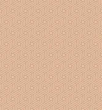 The geometric seamless pattern with lines. Stock Illustration