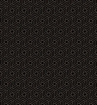 The geometric seamless pattern with lines. Stock Illustration