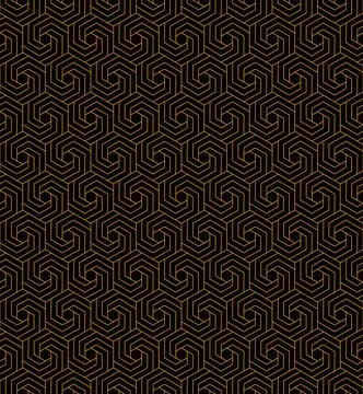 The geometric seamless pattern with lines. Stock Illustration