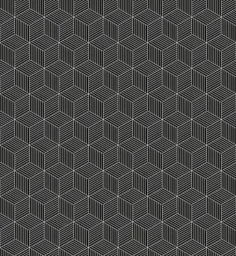 The geometric seamless pattern with lines. Stock Illustration