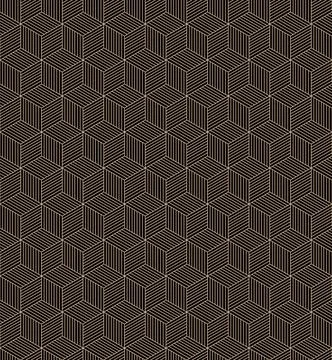 The geometric seamless pattern with lines. Illustrazione stock