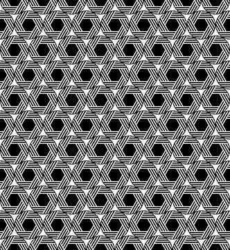 The geometric seamless pattern with lines. Stock Illustration