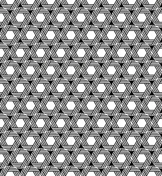 The geometric seamless pattern with lines. Illustrazione stock