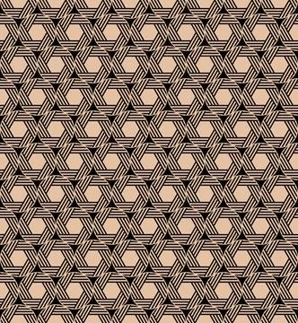 The geometric seamless pattern with lines. Stock Illustration