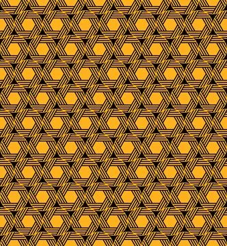 The geometric seamless pattern with lines. Illustrazione stock