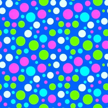 Geometric seamless pattern. Minimalism design, bright spots circles graphic.. Stock Illustration