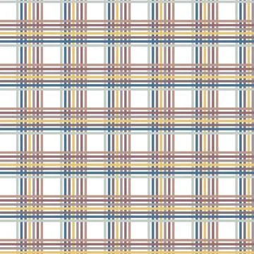 Geometric seamless pattern with minimalistic color lines.Tartan plaid patte.. Stock Illustration