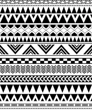 Geometric seamless pattern in Native Americans Stock Illustration