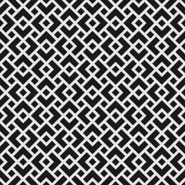 Geometric seamless pattern with overlapping rhombuses Stock Illustration