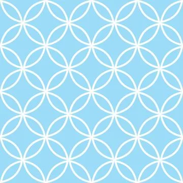 Geometric seamless pattern in pastel blue, modern minimal background Illustrazione stock