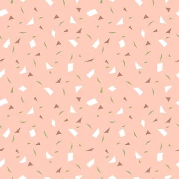 Geometric seamless pattern on a pink background Stock Illustration