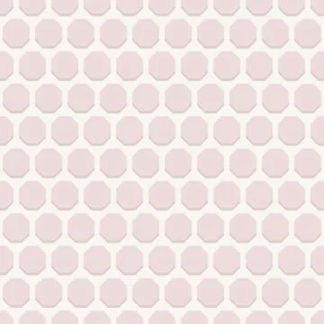 Geometric Seamless  Pattern with Pink Octagons Stock Illustration