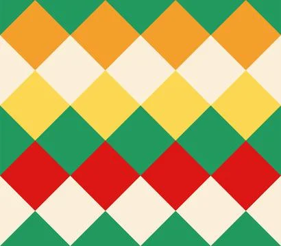 A geometric seamless pattern in a preppy style with diamond-shaped lace and.. Stock-Illustration
