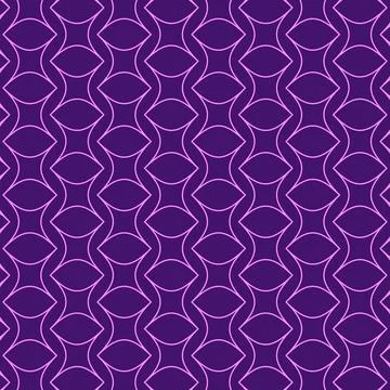 Geometric seamless pattern with purple color line and shape Illustrazione stock