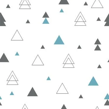Geometric seamless pattern. Repeating geometric triangles Illustrazione stock