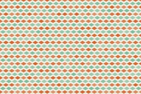 Geometric seamless pattern. Retro diamond shapes. Vintage textile design. イラスト素材