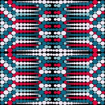 Geometric seamless pattern in retro style Stock Illustration