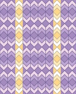 Geometric seamless pattern of rhombuses and arrows Stock Illustration