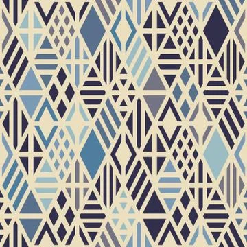 Geometric seamless pattern with rhombuses. Illustrazione stock