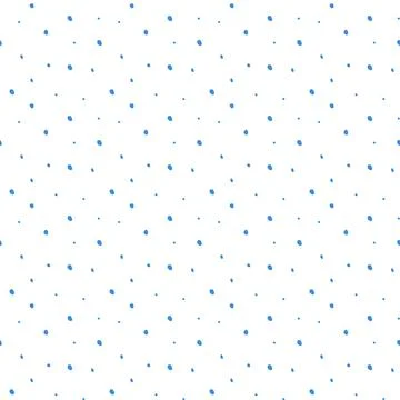 Geometric Seamless pattern of simple shape. Blue dots on a white background.  Stock Illustration