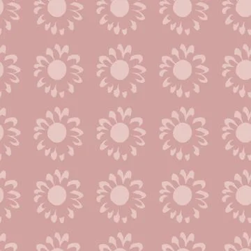 Geometric seamless pattern with small flowers. botanical wallpaper. Illustrazione stock