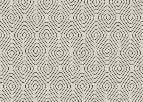 Geometric seamless pattern with spirals. Stock Illustration