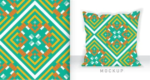 Geometric seamless pattern with square and rectangle イラスト素材