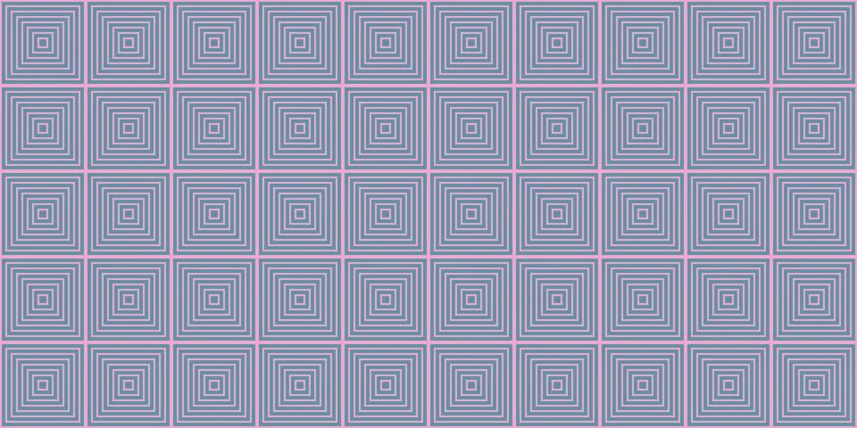 Geometric seamless pattern with squares, blue and pink colors, vector Stock Illustration