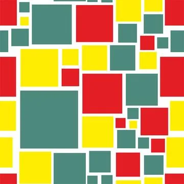 Geometric seamless pattern with squares. Stock Illustration