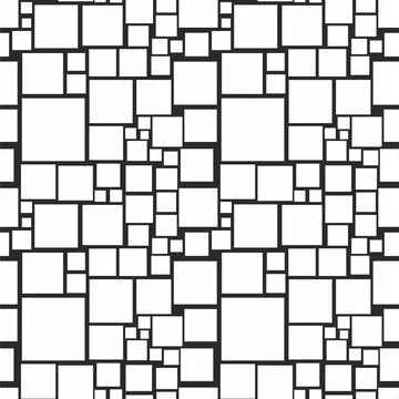 Geometric seamless pattern with squares. Stock Illustration