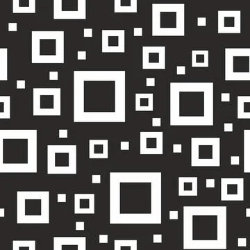 Geometric seamless pattern with squares. Stock Illustration