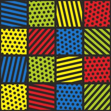 Geometric seamless pattern with squares. Stock Illustration