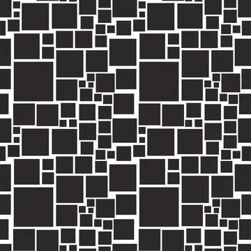 Geometric seamless pattern with squares. Stock Illustration