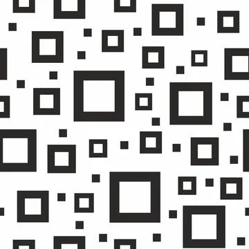 Geometric seamless pattern with squares. Stock Illustration