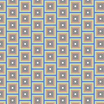 Geometric seamless pattern of squares Stock Illustration