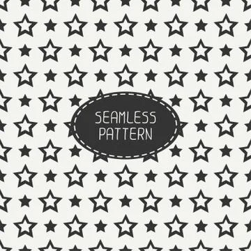 Geometric seamless pattern with stars. Wrapping paper. Paper for scrapbook Stock Illustration