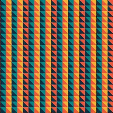 Geometric seamless pattern with stripe and triangle abstract background, geom Illustrazione stock