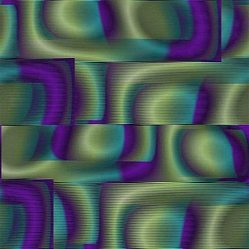 Geometric seamless pattern with striped moire abstract shapes. Stock Illustration