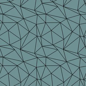Geometric seamless pattern from triangles. Green grey vector illustration. Stock Illustration