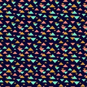 Geometric seamless pattern with triangles. Illustrazione stock