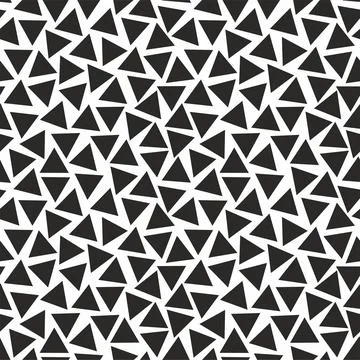 Geometric seamless pattern with triangles. Illustrazione stock