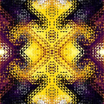 Geometric seamless pattern of a triangles in low poly style. Stock Illustration