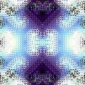 Geometric seamless pattern of a triangles in low poly style. Stock Illustration
