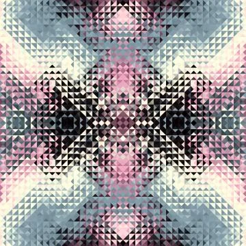Geometric seamless pattern of a triangles in low poly style. 스톡 일러스트