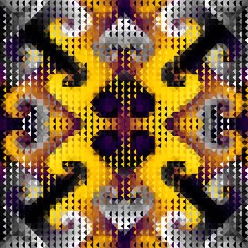 Geometric seamless pattern of a triangles in low poly style. Illustrazione stock