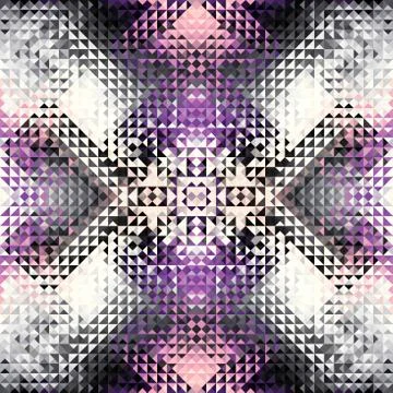 Geometric seamless pattern of a triangles in low poly style. Illustrazione stock