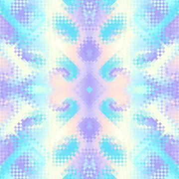 Geometric seamless pattern of a triangles in low poly style. Stock Illustration